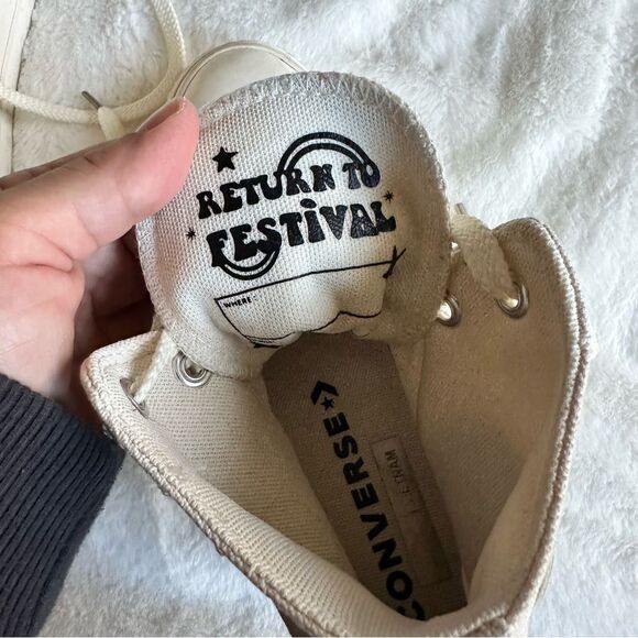 Converse Desert Sand Festival Platform Sneakers Women’s Size 6.5 - Picture 16 of 16